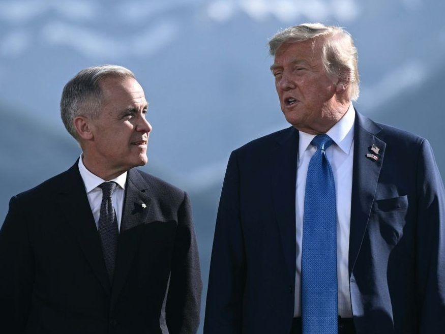 Prime Minister Mark Carney and U.S. President Donald Trump.