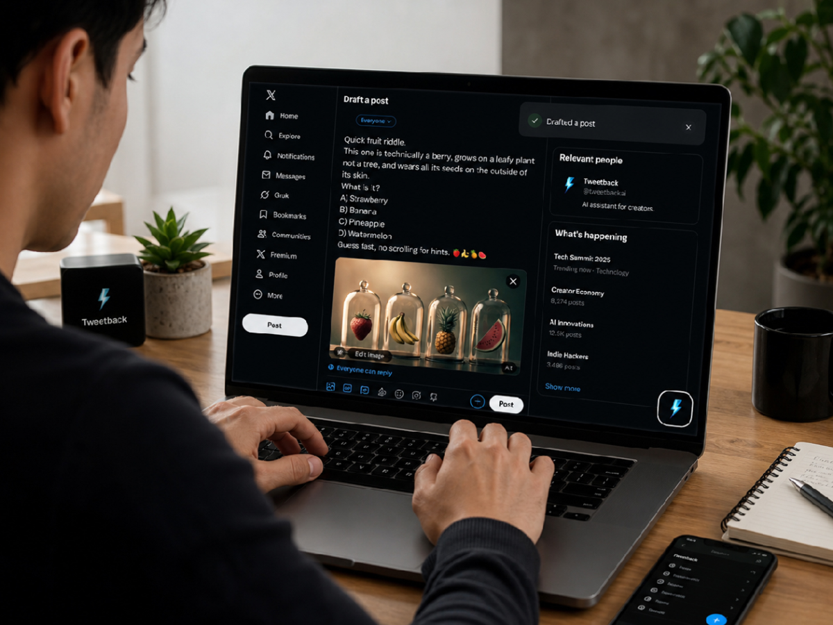 Tweetback Starter Plan (1 Device): Lifetime Subscription