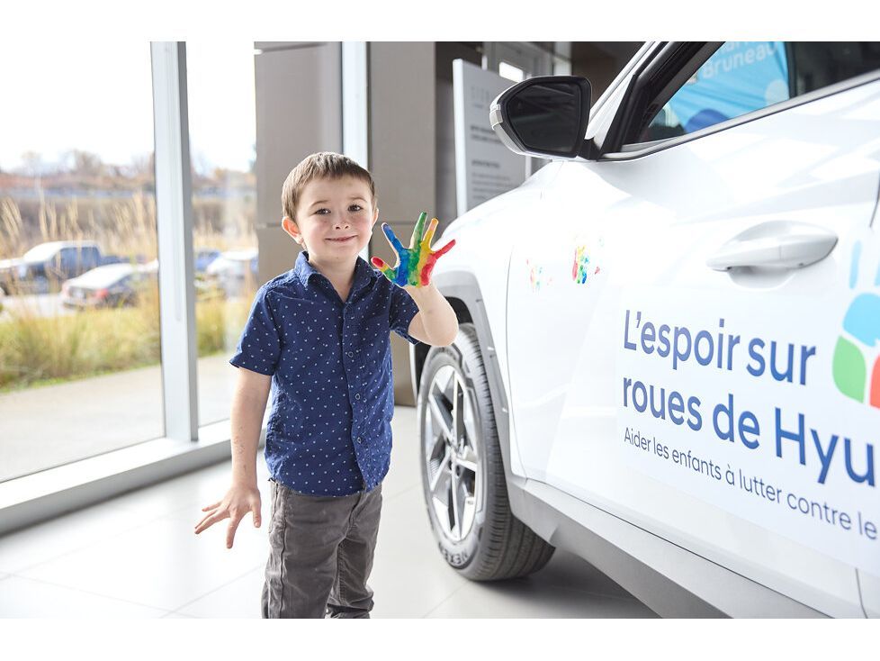 Hyundai Hope on Wheels Handprint Ceremonies in Quebec and Montreal