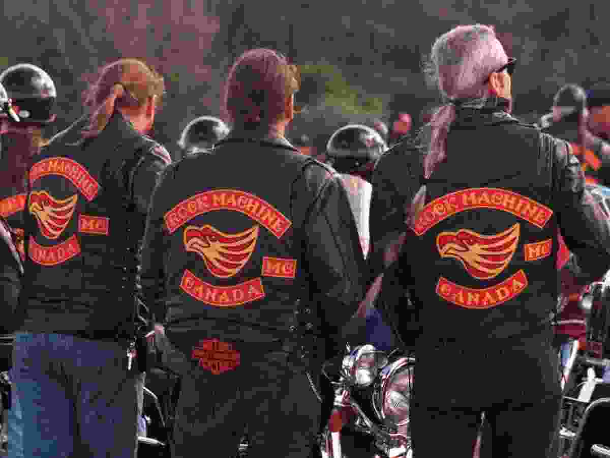 Three bikers.