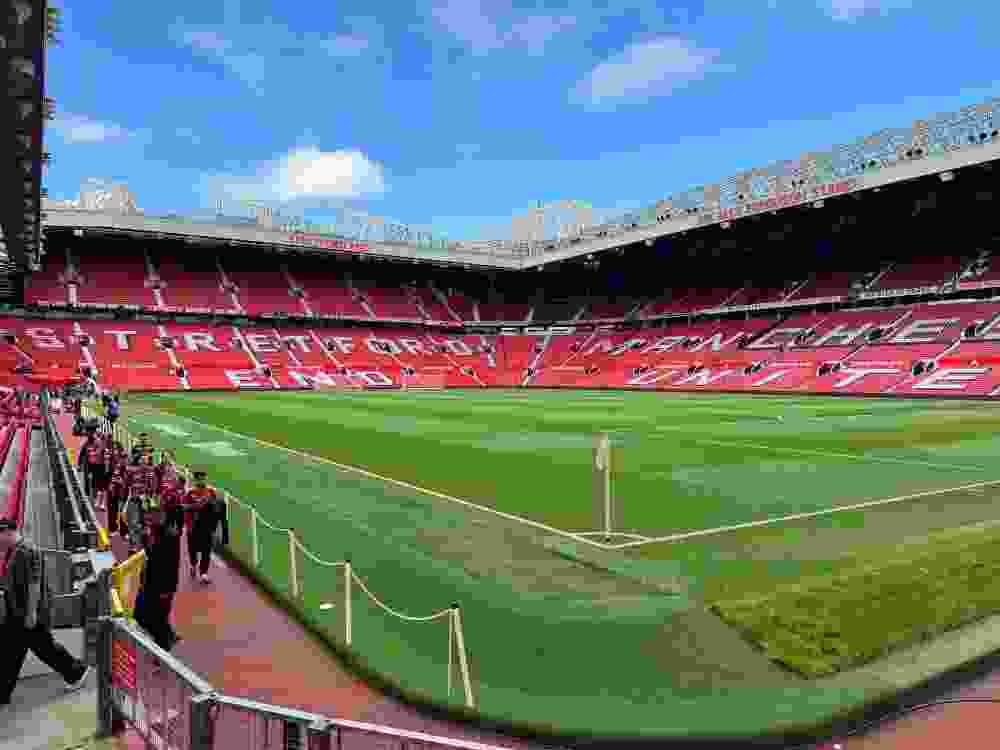 Inside Old Trafford ahead of the Manchester Derby between host Manchester United and Manchester City.