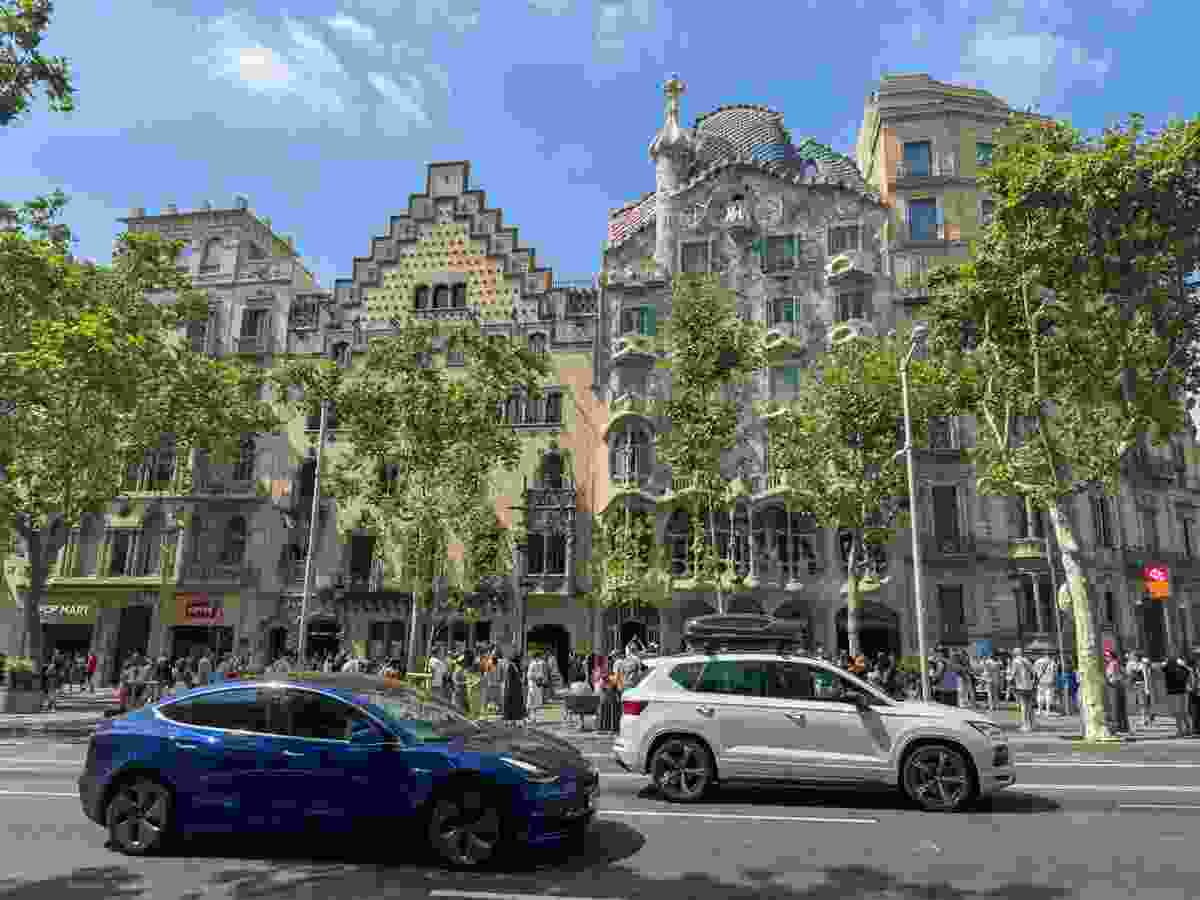 Antoni Gaudí’s Casa Batlló anchors Barcelona's famous modernist boulevard.
