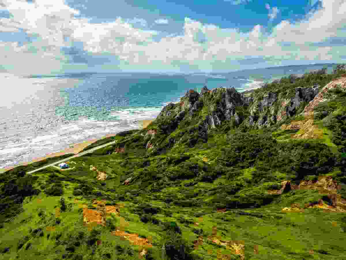 The picturesque Scotland District, where visitors will find a former sand quarry reborn as a 277-acre nature park.