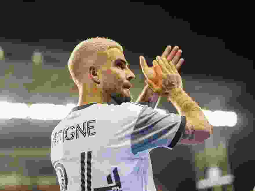 Aug 13, 2022; Toronto, Ontario, CAN; Toronto FC midfielder Lorenzo Insigne salutes the fans after defeating the Portland Timbers at BMO Field.
