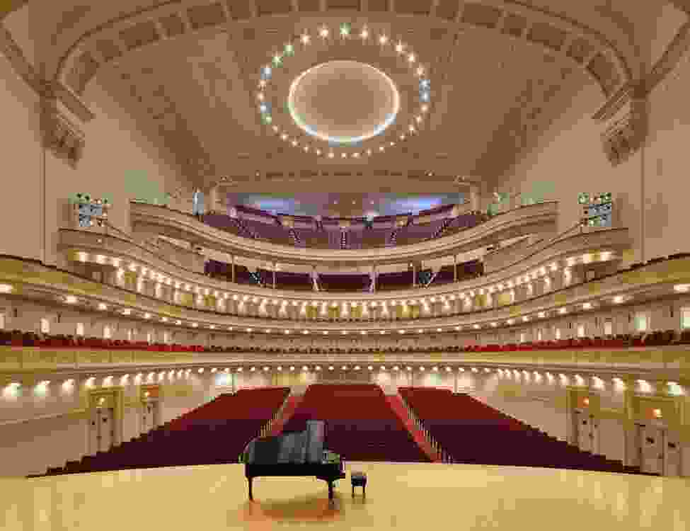 The Isaac Stern Auditorium/Ronald O. Perelman Stage at Carnegie Hall.