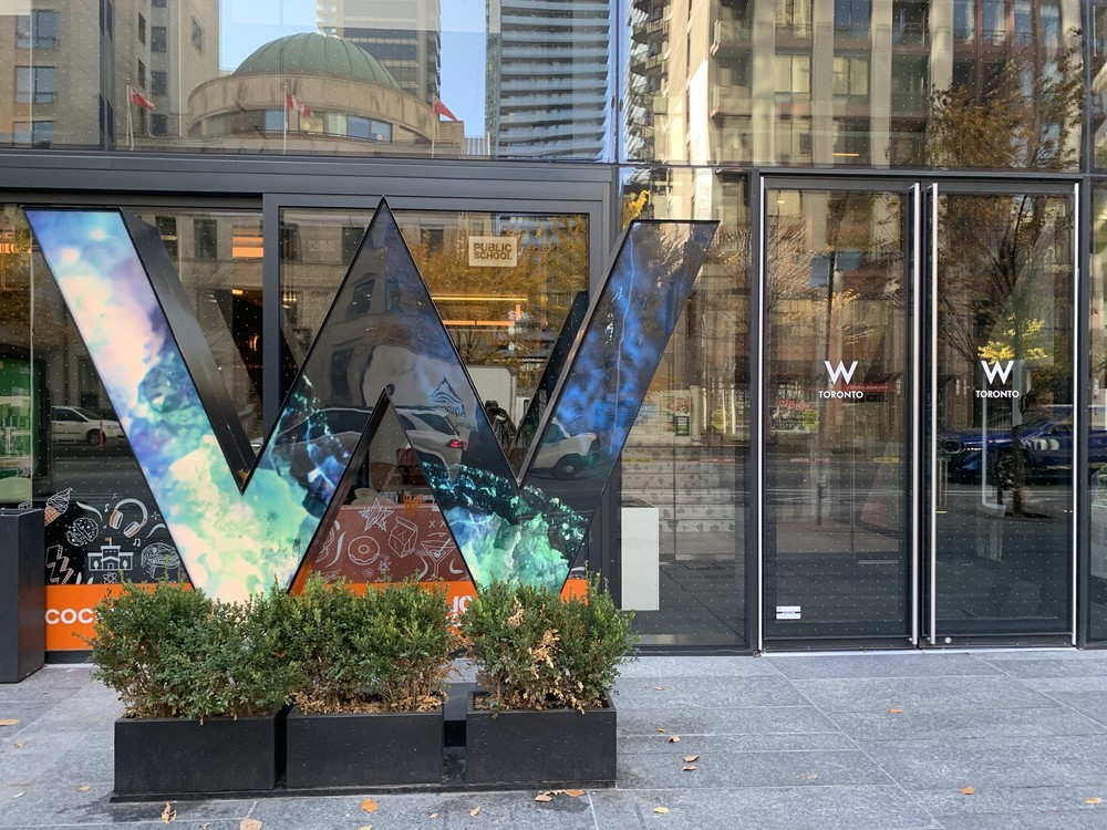 The iconic W outside the W Toronto hotel on Bloor St. E. in Toronto. JANE STEVENSON/TORONTO SUN