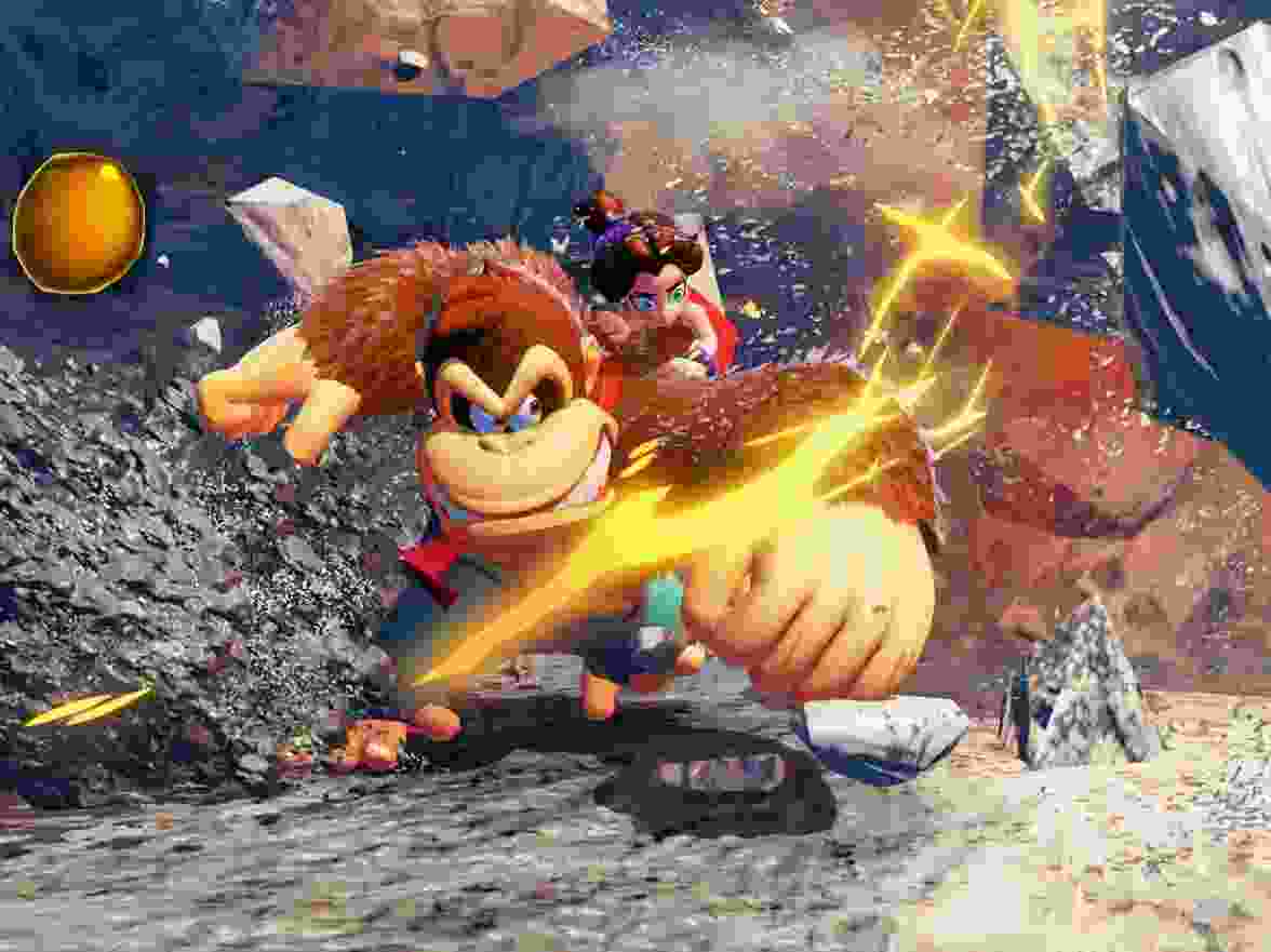 Nintendo’s Donkey Kong Bananza stars the affable ape, who teams up with the young Pauline.