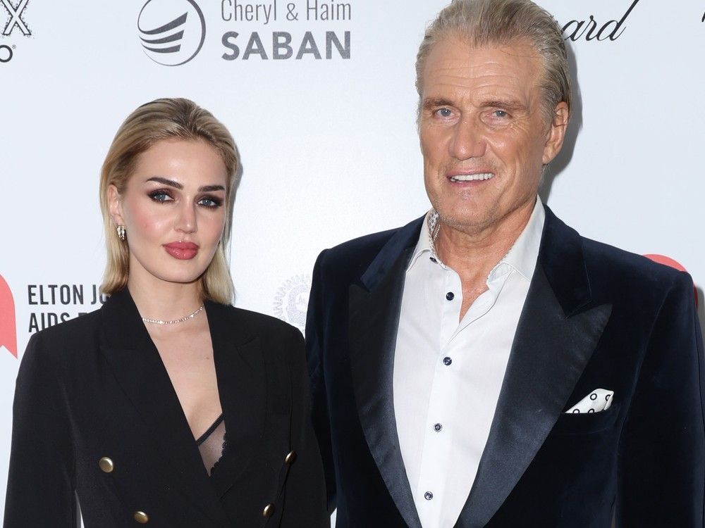 Emma Krokdal and Dolph Lundgren