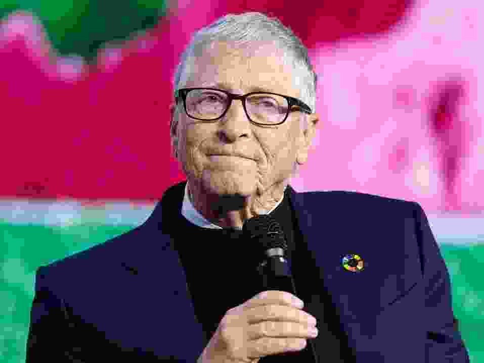 Microsoft co-founder Bill Gates talks during the Gates Foundation's first global Goalkeepers event in the Nordics, which is being held in Stockholm, Sweden, on January 22, 2026.