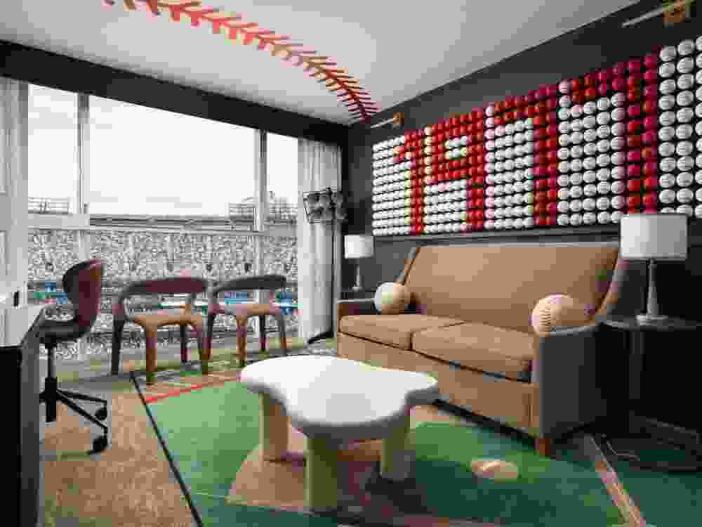 The living room of the Rawlings Room is pictured in a handout photo.