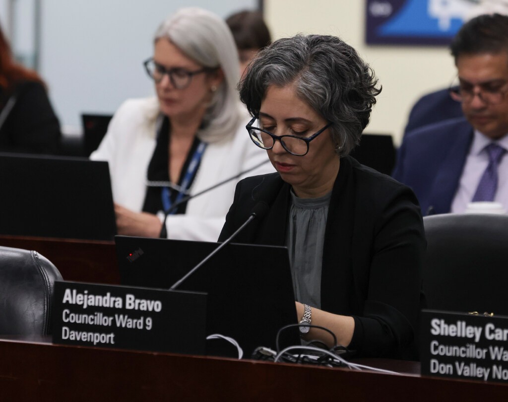 Councillor Alejandra Bravo is seen at an executive committee meeting on Wednesday, March 19, 2025.