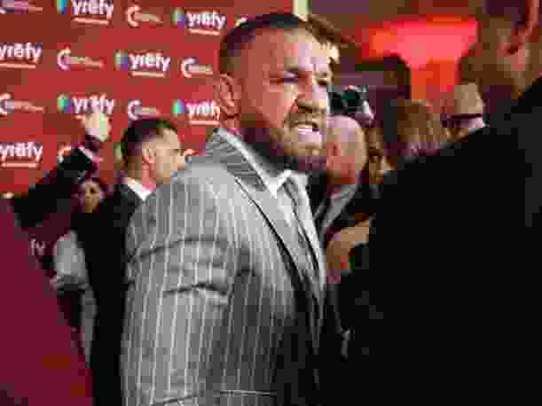 Conor McGregor walks the red carpet at the Turning Point USA Inaugural-Eve Ball at the Salamander Hotel on January 19, 2025 in Washington, DC.