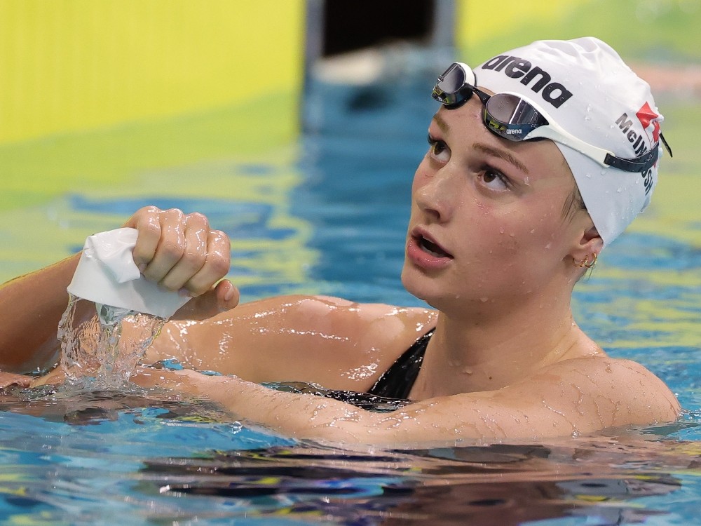 Summer McIntosh competes in the Women's 200 Meter Individual Medley semifinals during the USA Swimming Pro Swim Series Austin earlier this year.