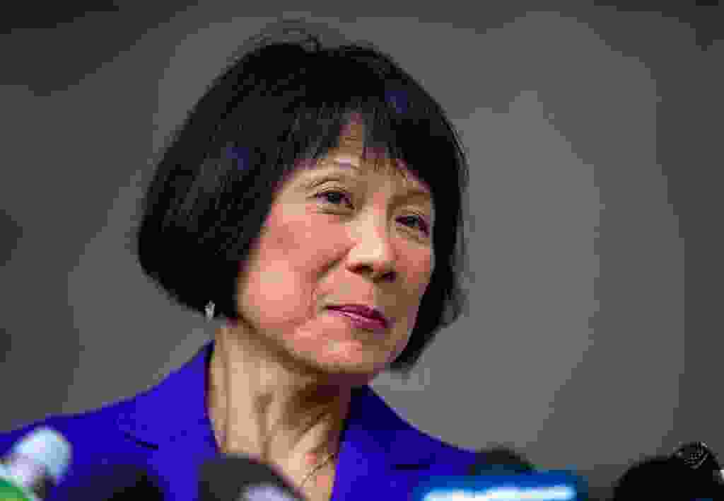 Olivia Chow at press conference