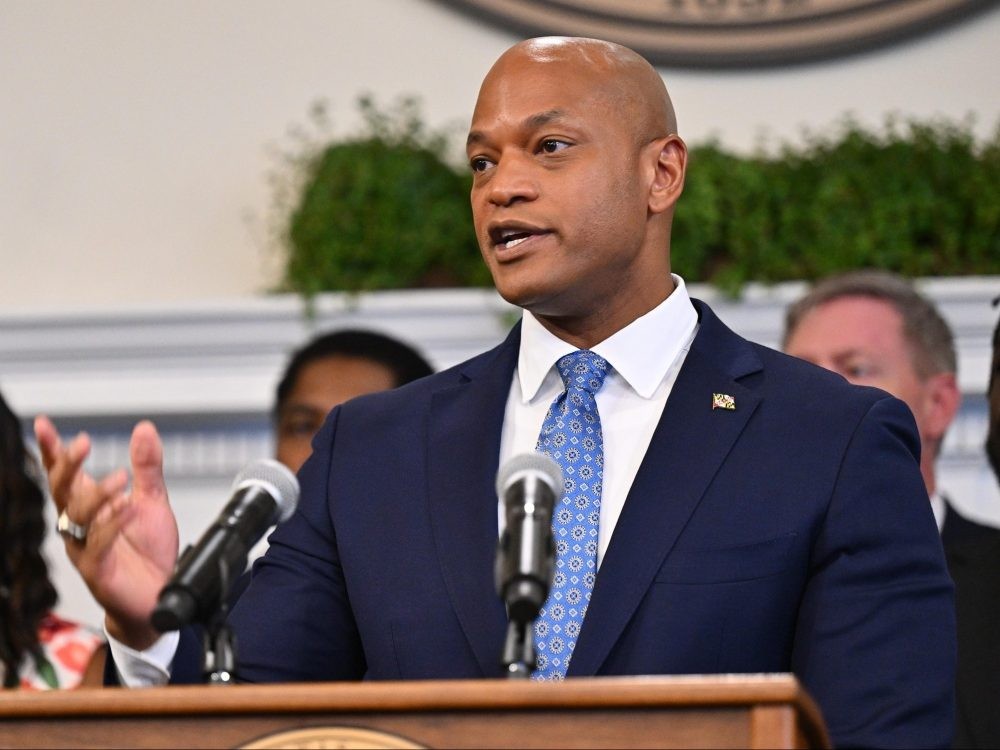 Maryland Gov. Wes Moore speaks during a news conference