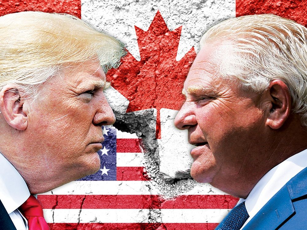 U.S. President Donald Trump and Ontario Premier Doug Ford traded verbal attacks on Monday. 