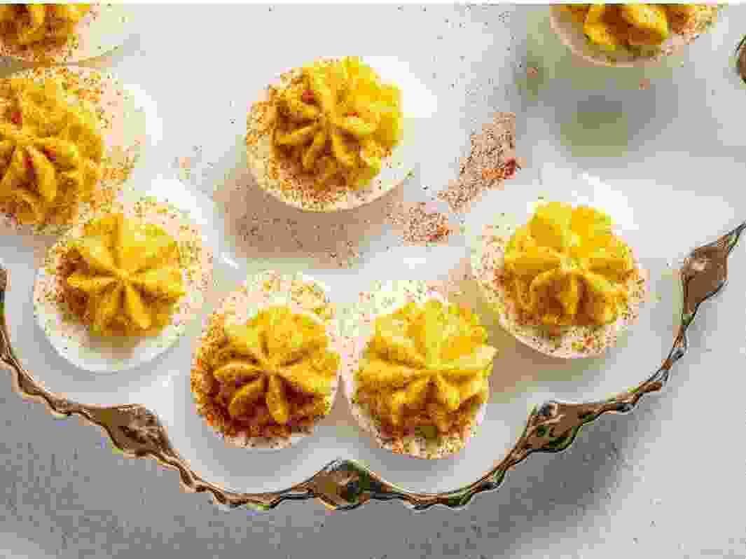 A deviled egg platter may have a single use, but it's essential for keeping the egg halves from sliding around.