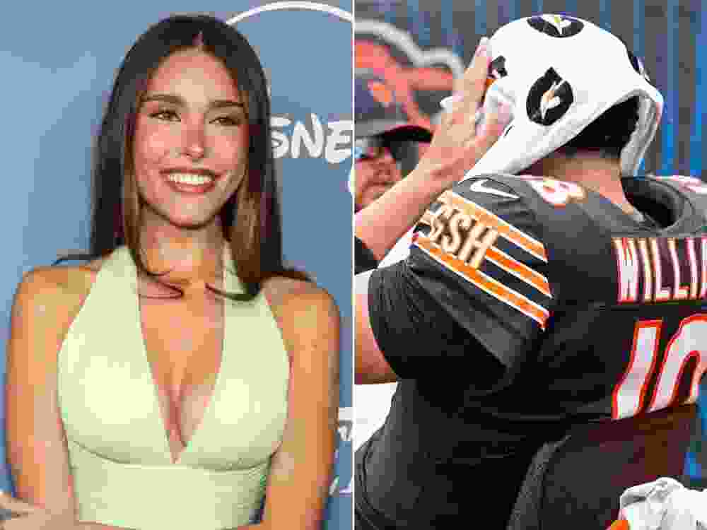 Popstar Madison Beer and Chicago Bears QB Caleb Williams.