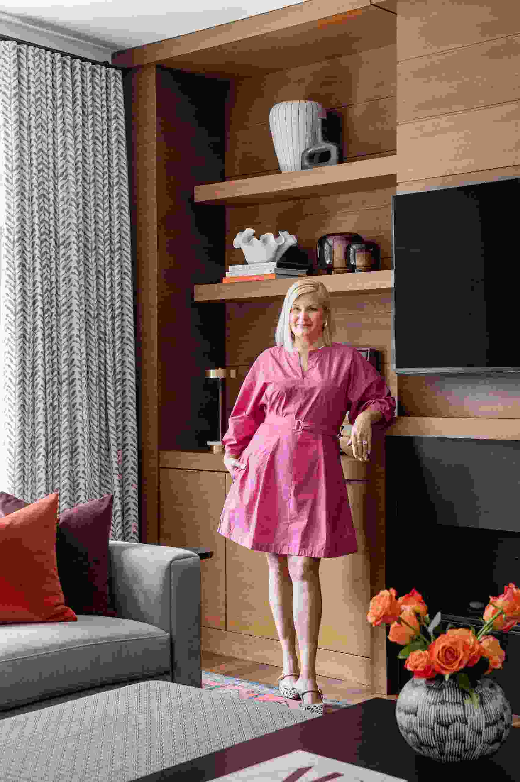 Designer Amy Dillon shows how saturated colour, tactile fabrics and personal objects can make a home feel warm and collected.