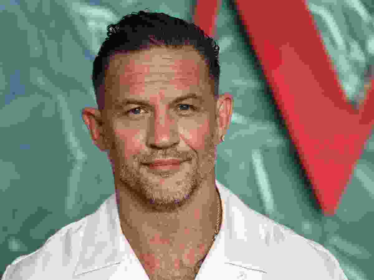 Tom Hardy poses upon arrival for the world premiere of Season 2 of "MobLand" in London on Sept. 10, 2026.