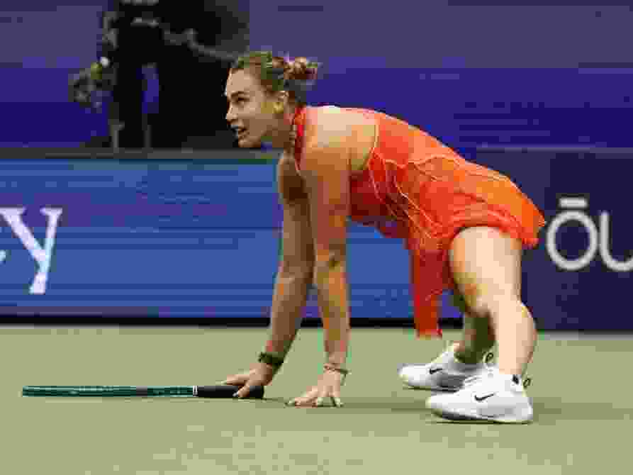 Two-time defending champion Aryna Sabalenka is through to the US Open quarter-finals after a win over American Taylor Townsend.