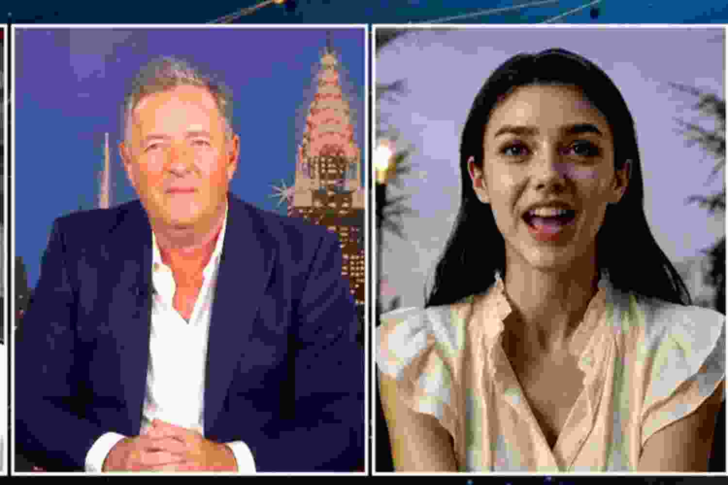 Piers Morgan and AI ‘actress’ Tilly Norwood.