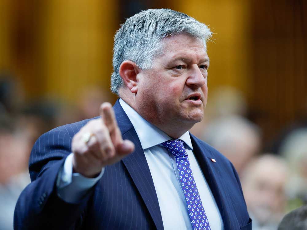 Conservative MP Scott Aitchison speaks during Question Period in the House of Commons on Parliament Hill in Ottawa on Thursday, June 18, 2026.