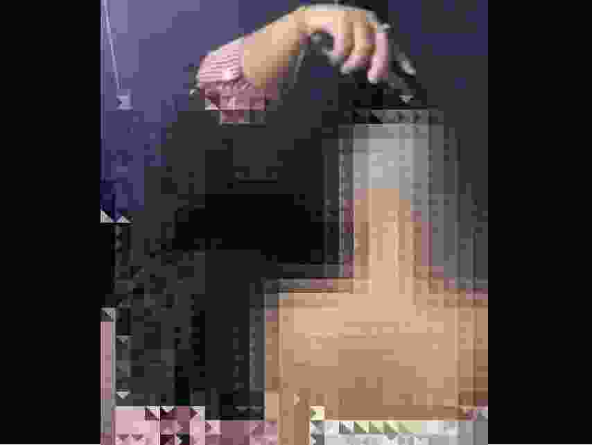 Screengrab from video of bar manager in Bangkok, Thailand, shaving head of young woman who tried to skip out of $2,500 bill.