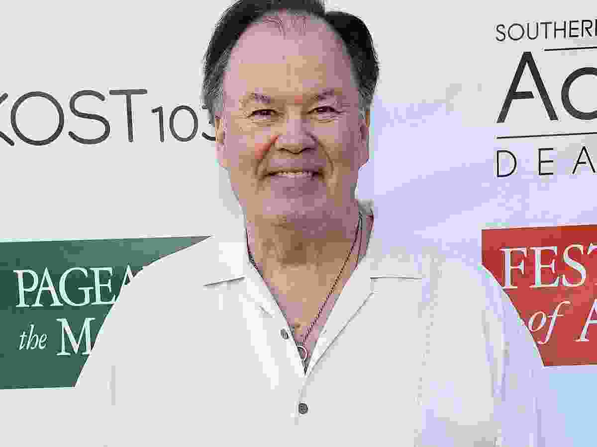 Dennis Haskins arrives at the Festival of Arts Celebrity Benefit Event on Aug. 25, 2018 in Laguna Beach, Calif.