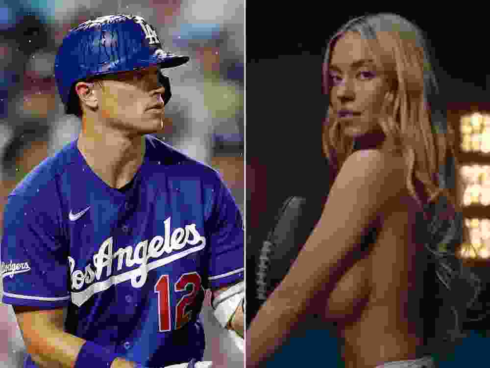 Los Angeles Dodgers' Alex Call and actress Sydney Sweeney.