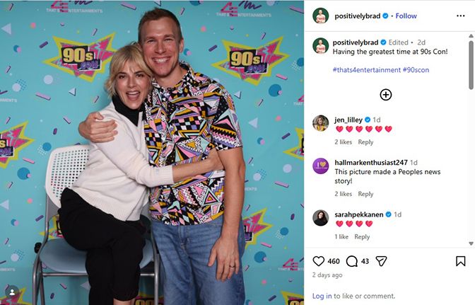 Selma Blair, left, and influencer Brad Deiter