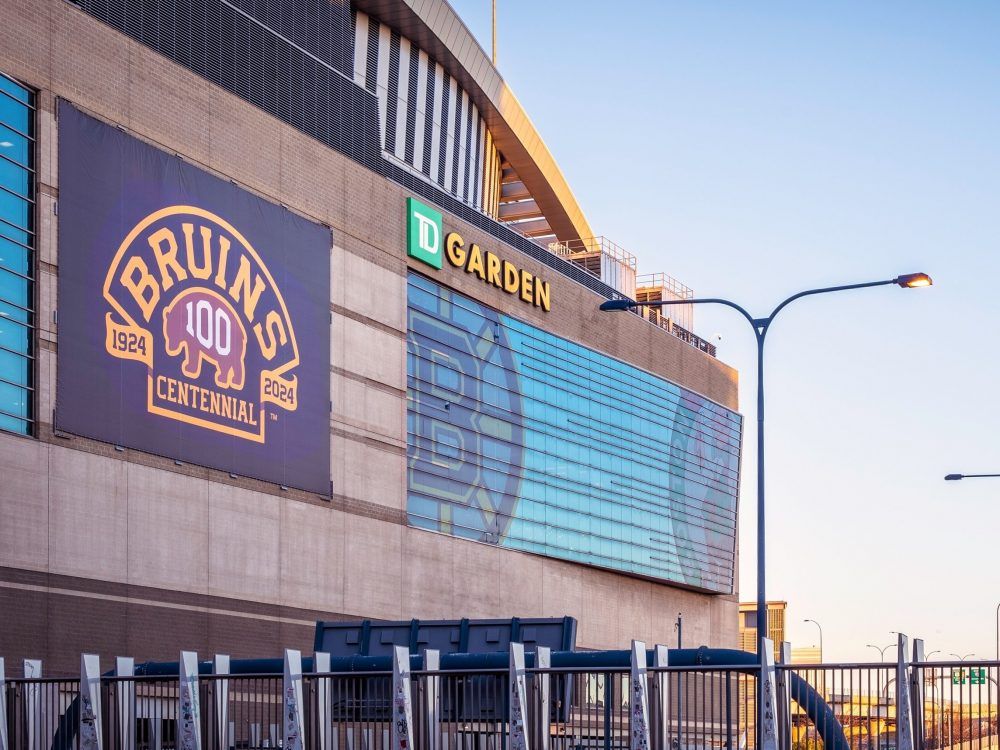 Exterior of TD Garden in Boston, Mass.