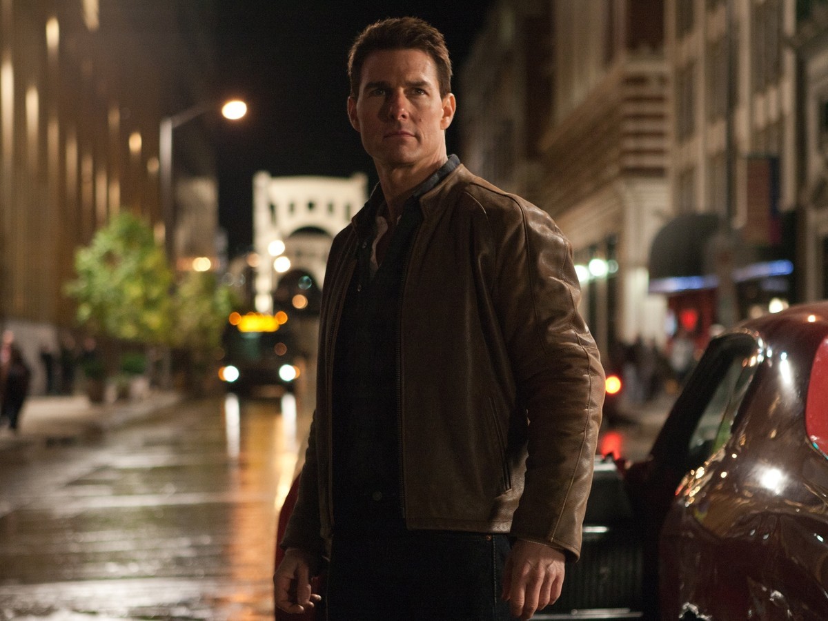 Tom Cruise as Lee Child's Jack Reacher.