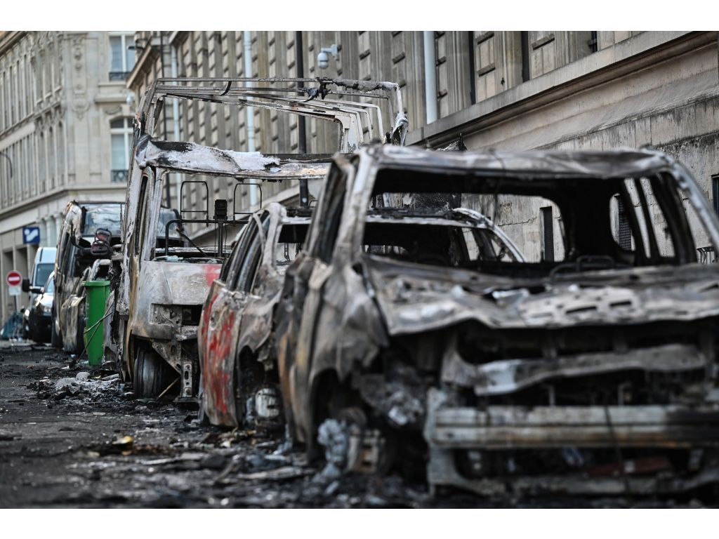 Around 1,800 people were arrested across France. (Matthieu RONDEL/AFP)