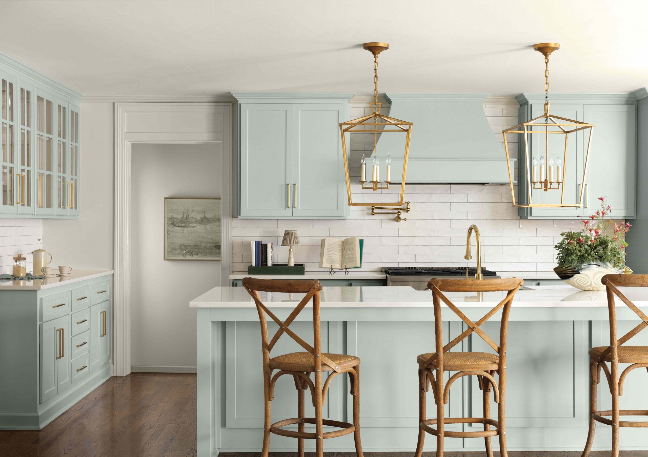 Nelson Blue is one of an ensemble of eight hues launched by Benjamin Moore as part of its Colour Trends Palette 2027. BENJAMIN MOORE