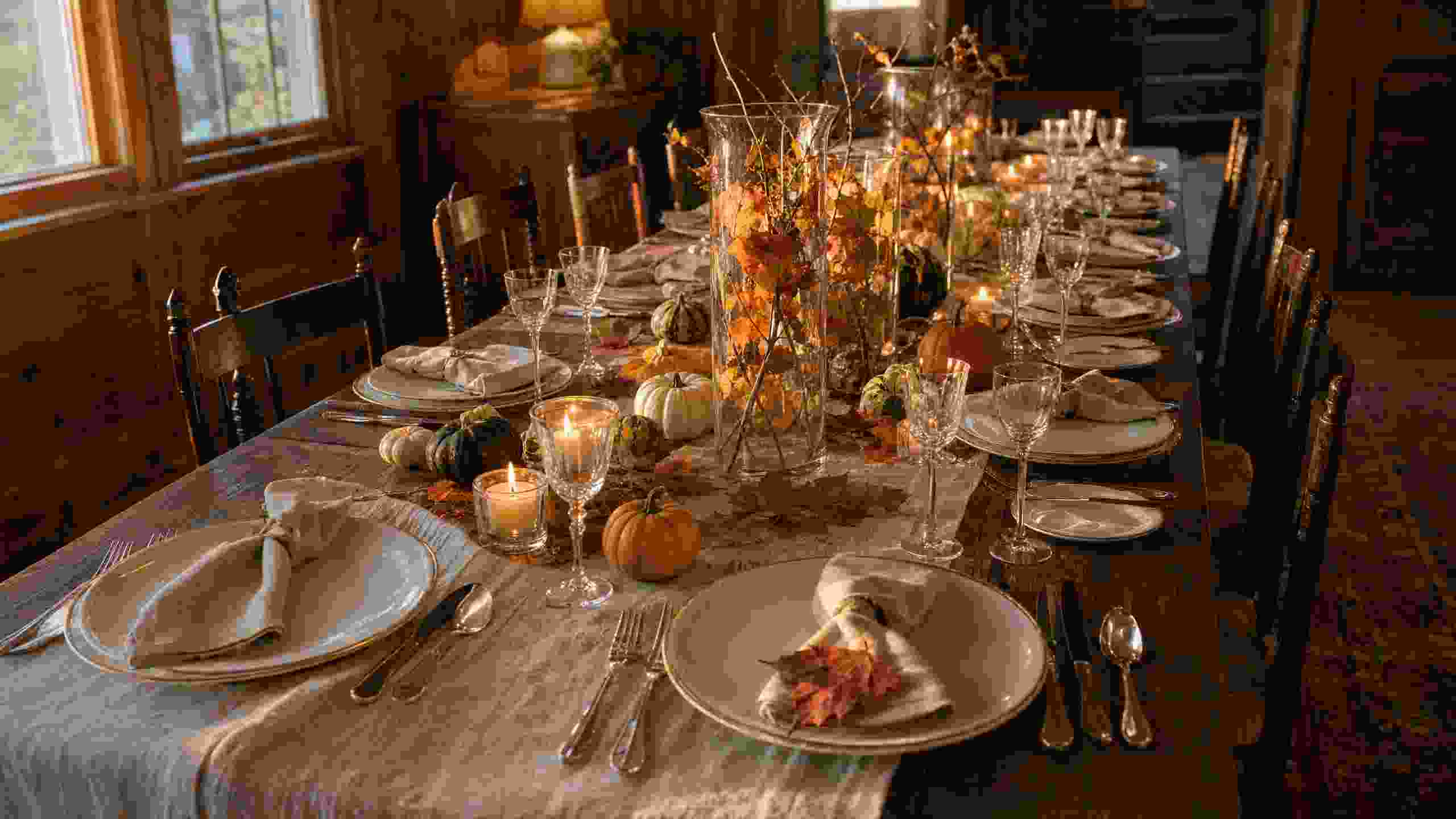 Bring the outdoors in to decorate your Thanksgiving table. EATERTAINMENT EVENTS AND CATERING