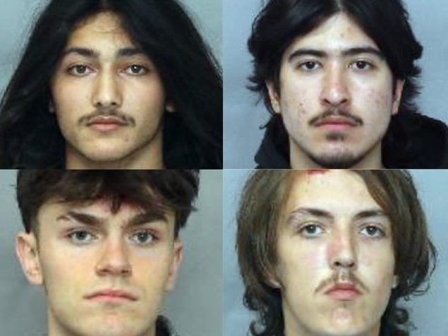 Four charged in break-and-enter