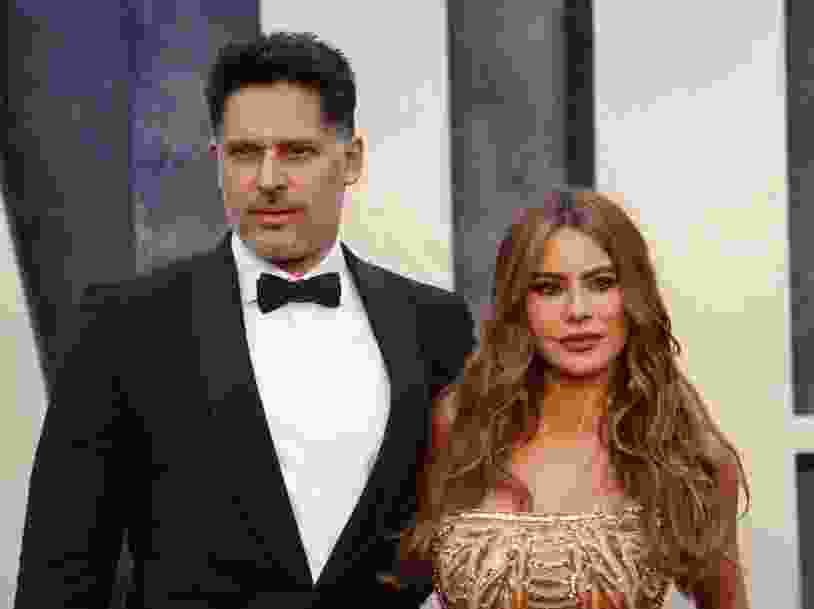 Joe Manganiello and Sofía Vergara attend the Vanity Fair 95th Oscars Party at the The Wallis Annenberg Center for the Performing Arts in Beverly Hills, California on March 12, 2023.