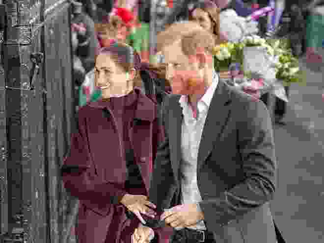 Meghan, Duchess of Sussex and Prince Harry, Duke of Sussex, arrive at the Community Recording Studio (CRS), a youth and community charity that offers a wide range of creative activities, sports, mentoring and youth development programmes, during the Duke and Duchess of Sussex's visit to Nottingham on October 15, 2026, in Nottingham, England.
