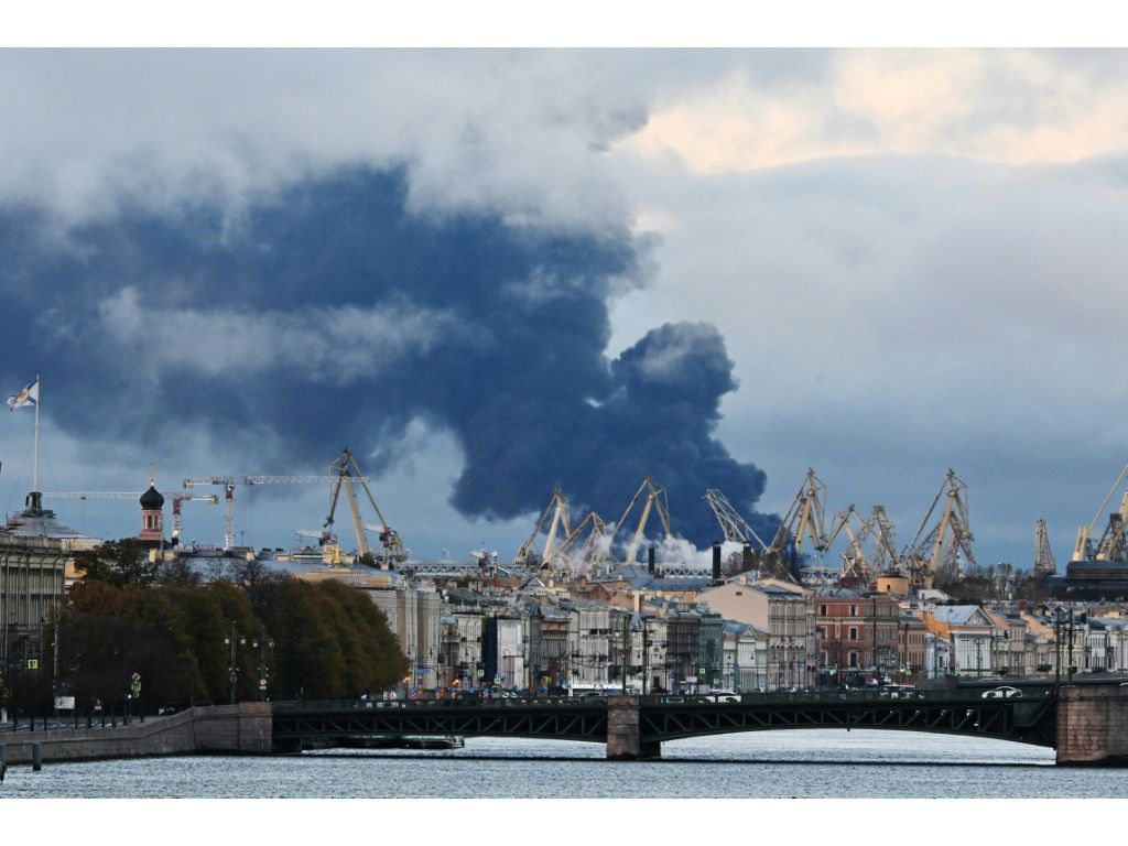 Ukraine has hit Moscow and Saint Petersburg throughout the Kremlin’s offensive but large-scale attacks on the cities are rare. (STRINGER/AFP)