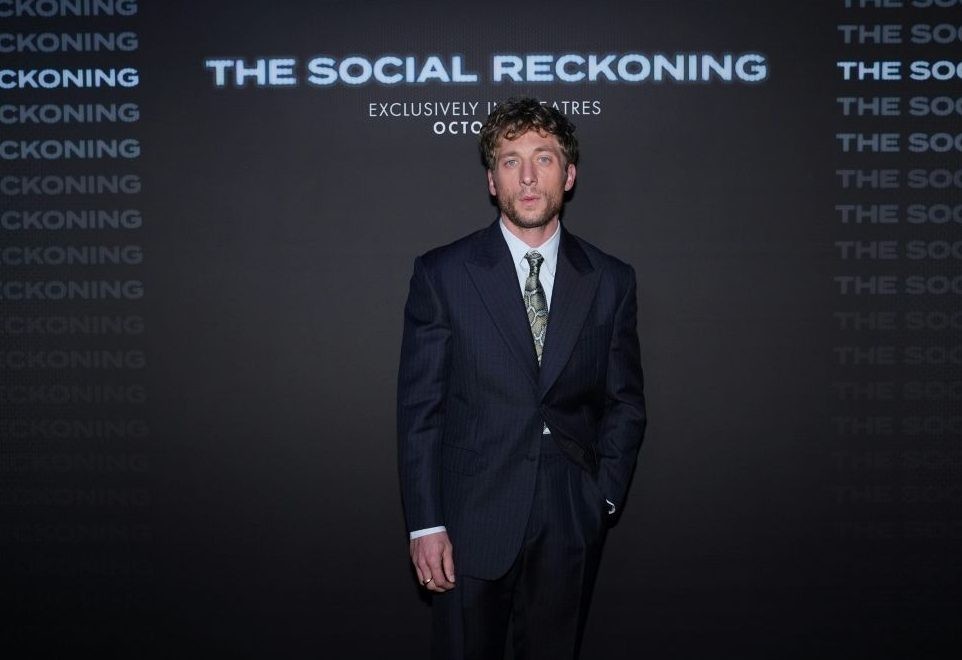 Jeremy Allen White at the premiere of 'The Social Reckoning' in New York.