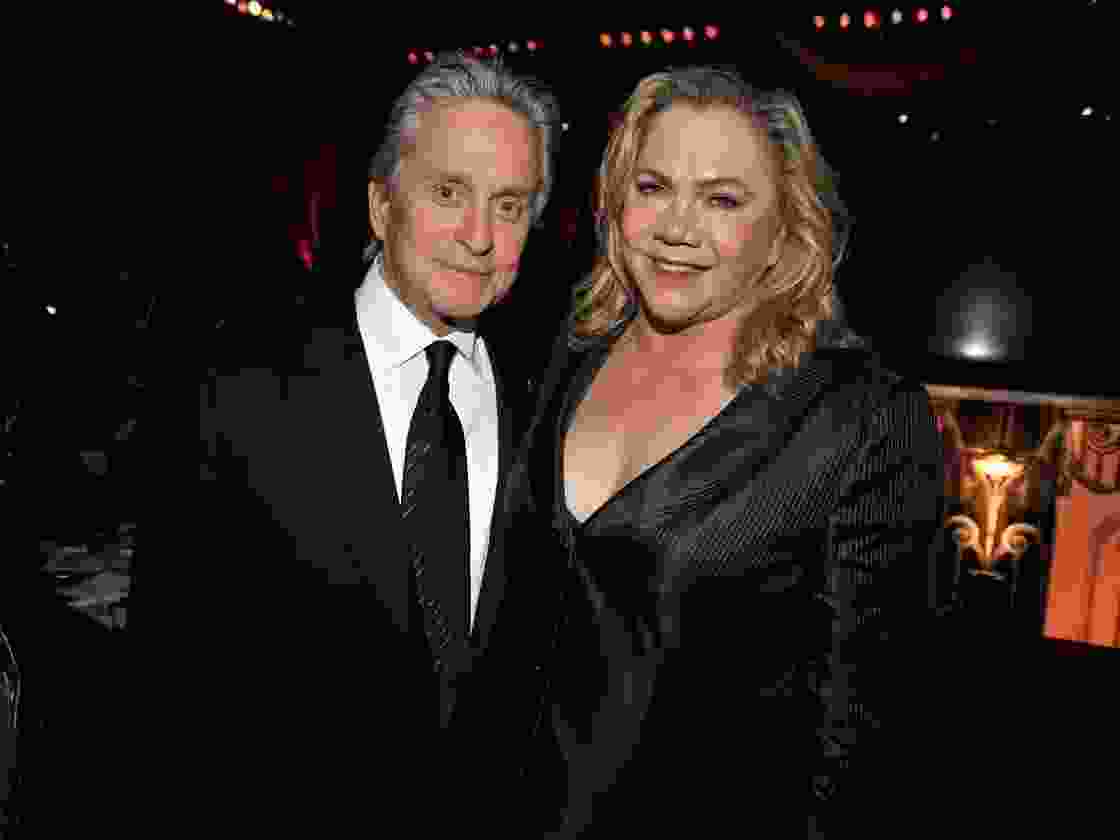 Michael Douglas and Kathleen Turner at the AFI Lifetime Achievement Award: A Tribute to Michael Douglas in 2009.