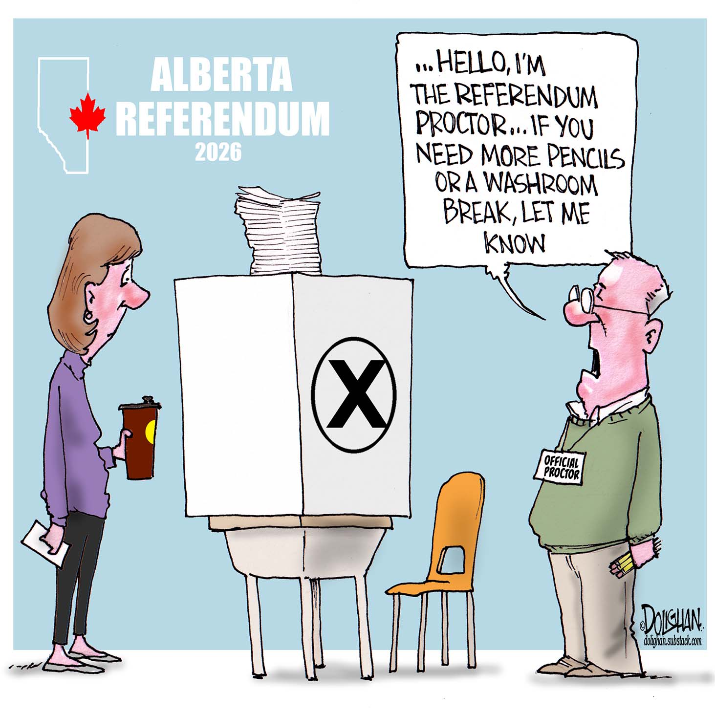 Tim Dolighan cartoon for Oct. 19, 2026.