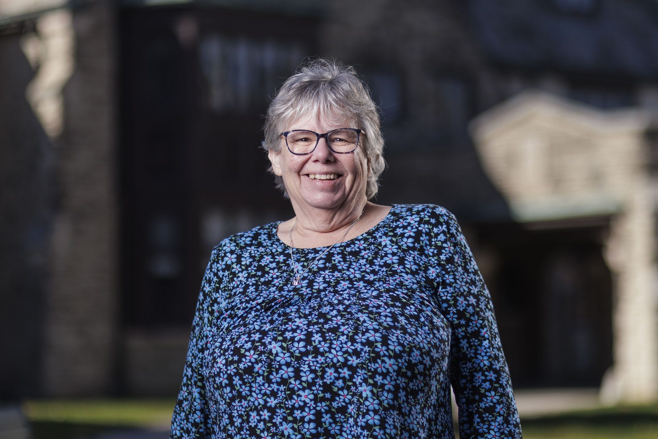 Lori Parker, 70, poses for a photo at King's University College in London on Tuesday, Oct. 20, 2026. (Geoff Robins/The London Free Press)