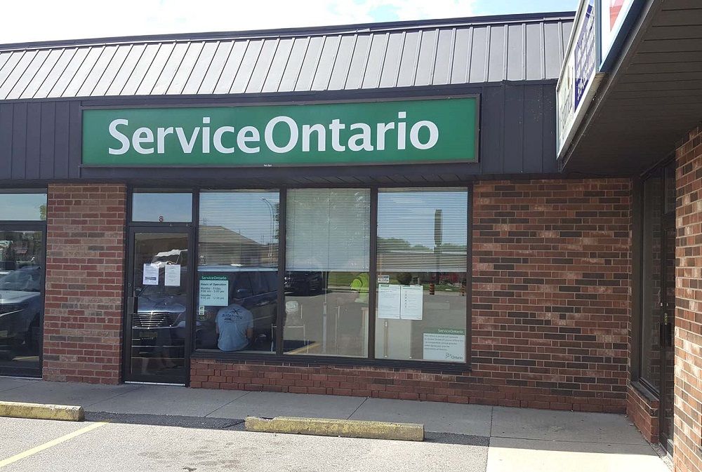 A ServiceOntario location in Chatham-Kent.